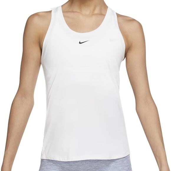Nike Dry Fit White Slim Fit Sleeveless Tank Top NWT - Picture 1 of 6